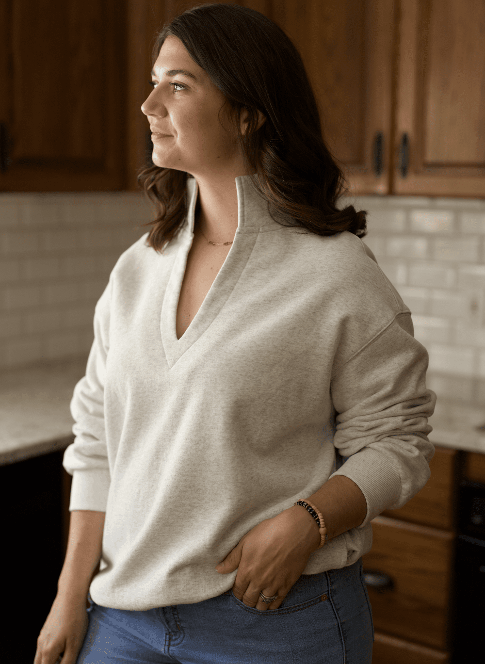 V-Neck Sweatshirts - — COPPER CORNERS